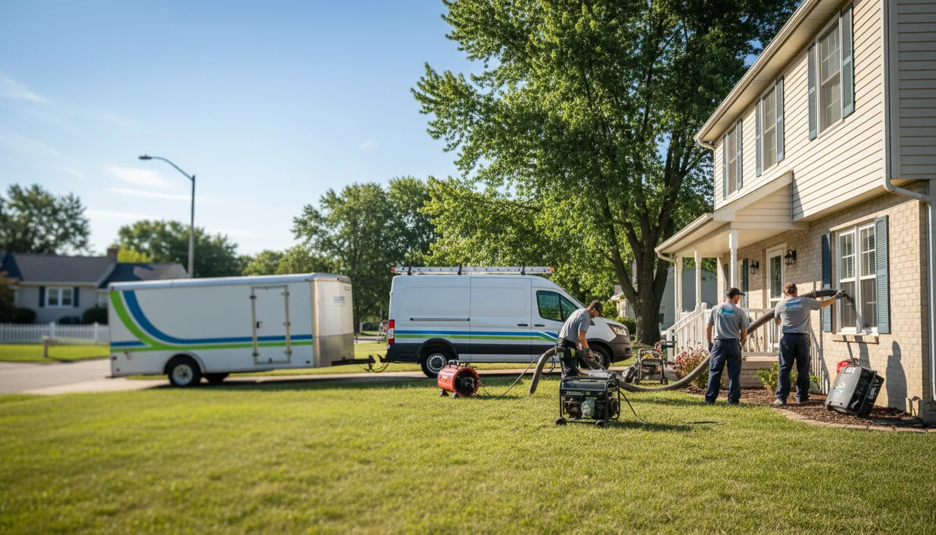 Flooded Basement Restoration And Cleanup With Repair in Durham, KS near me